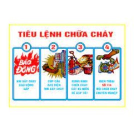 BÁN BỘ NỘI QUY TIÊU LỆNH PCCC TẠI VĨNH PHÚC